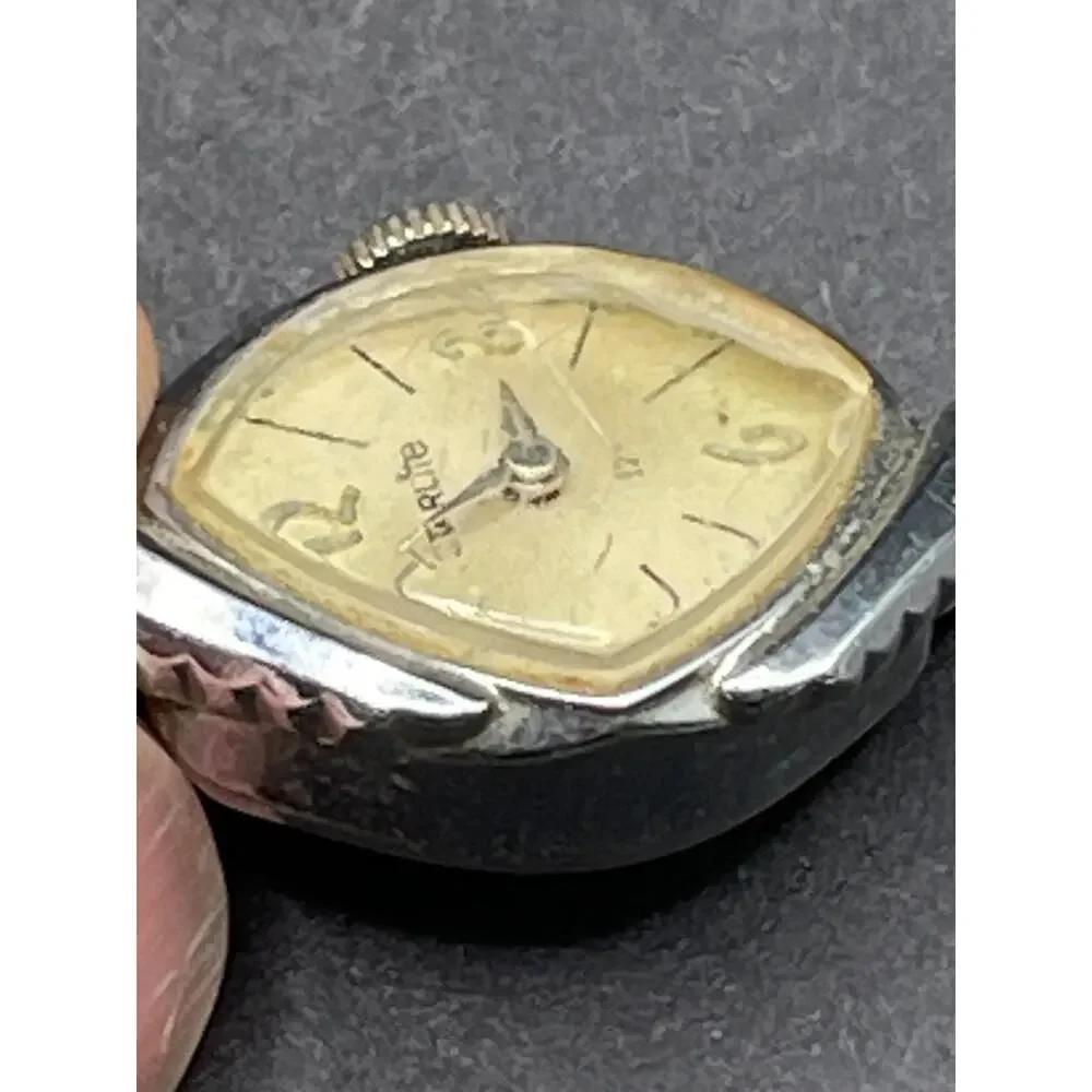Vintage Starlite Women's Watch Silver Tone 16mm 17 Jewels Manual Wind No Band